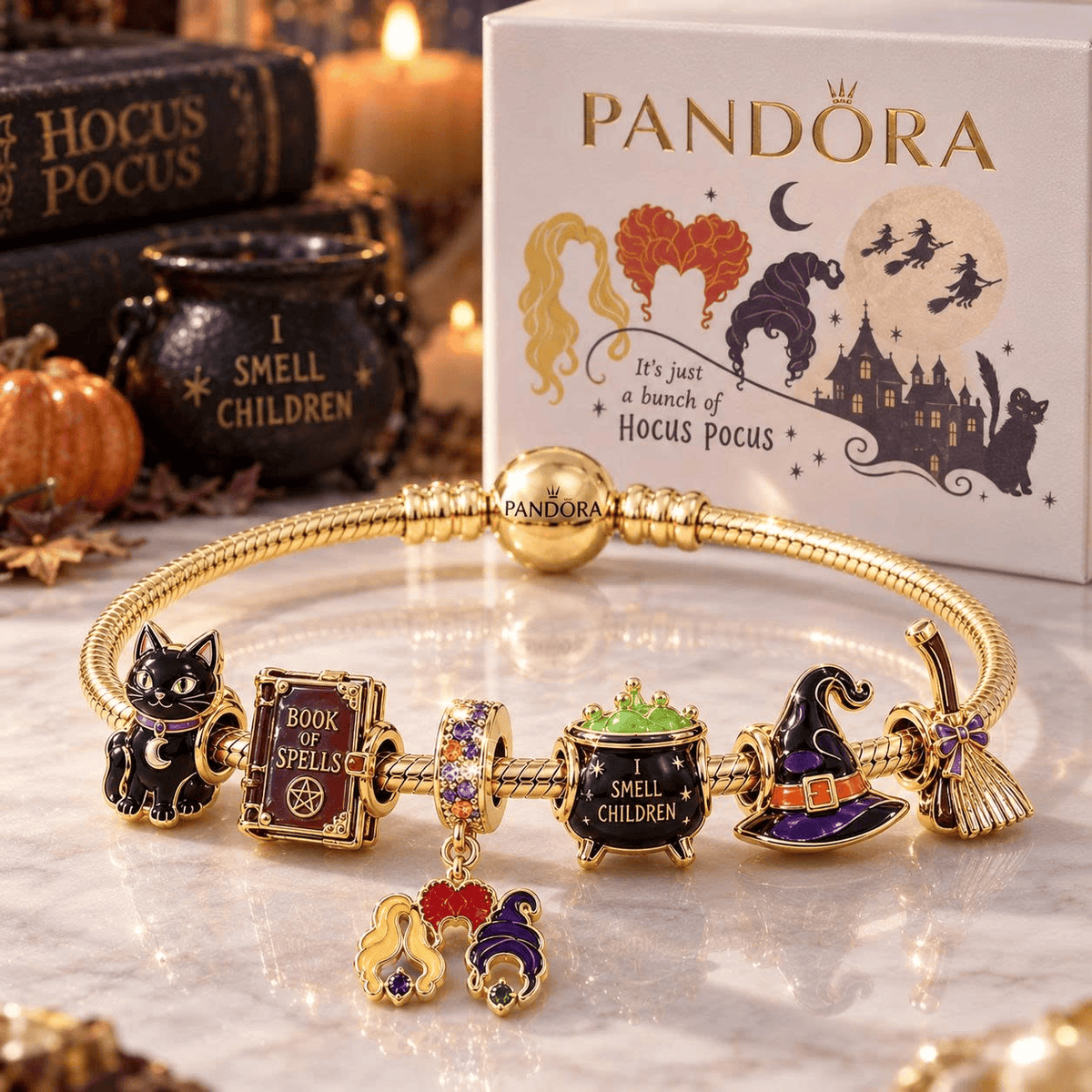HCPC Gold Charm Bracelet Set VTH