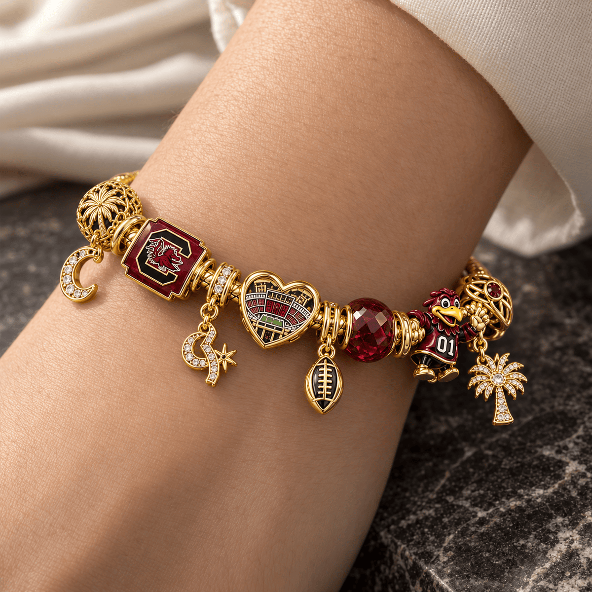 SCG Gold Charm Bracelet Set PTKL