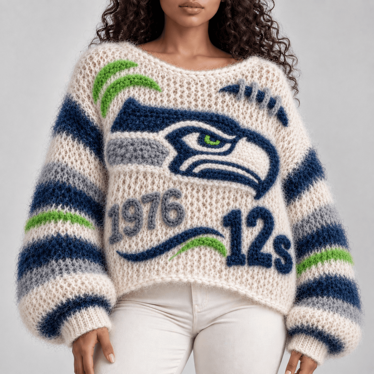 STSH Women’s Open-Knit Sweater NTKO