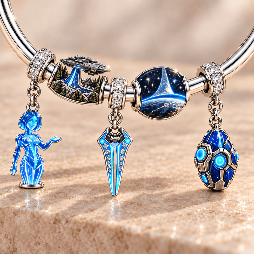 HALO Silver Charm Bracelet Set TMH